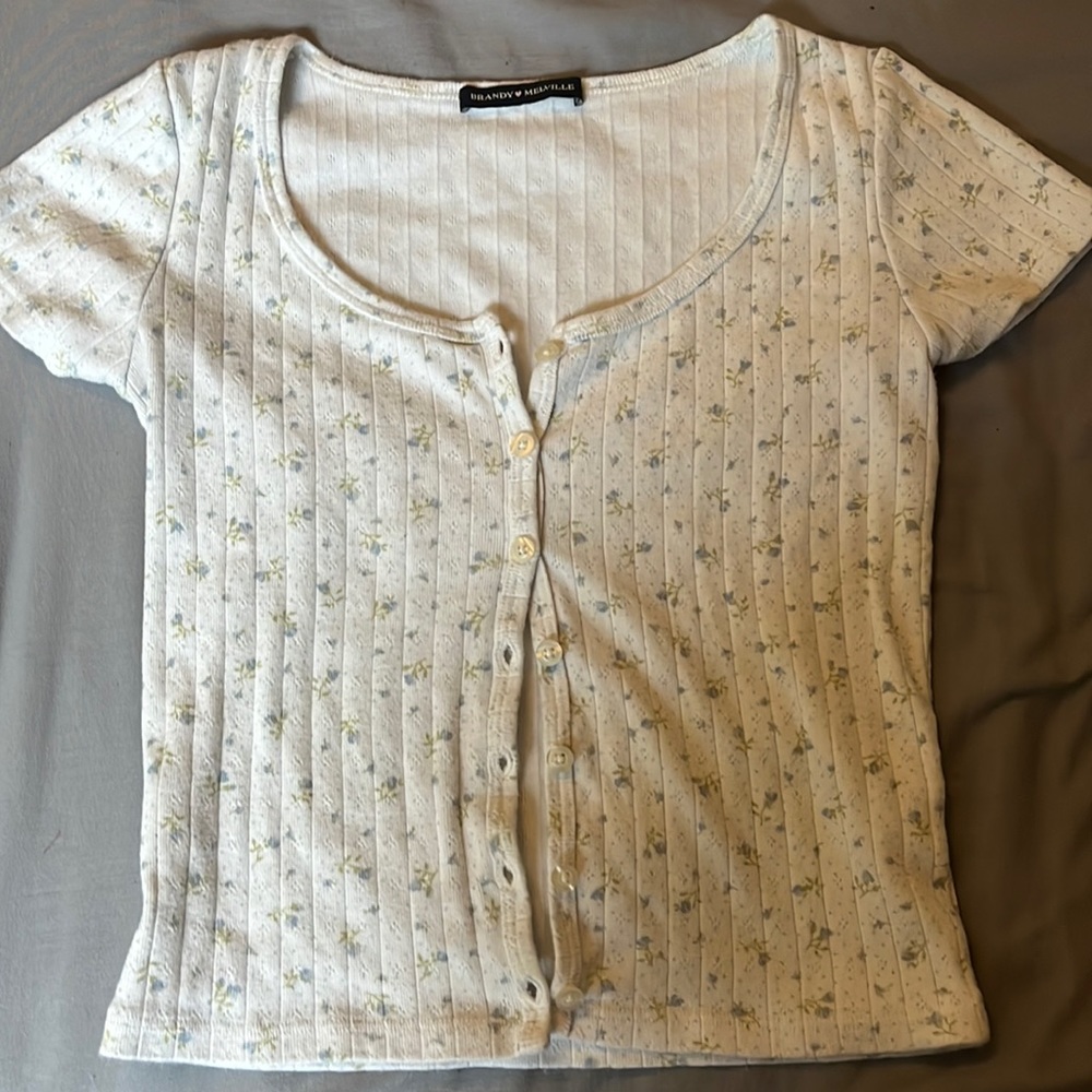Brandy Melville button down t-shirt